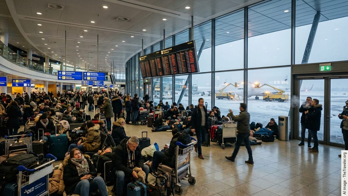 Snowstorm Chaos Strands Hundreds at Austrian Airports