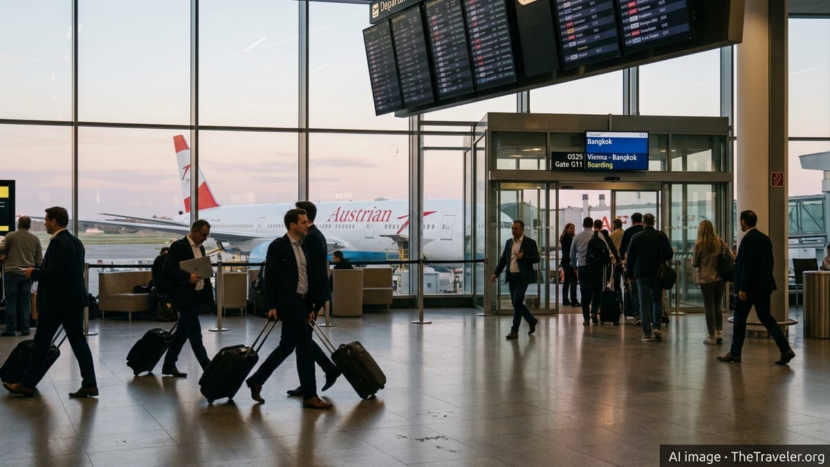 Austrian Airlines Adds Bangkok Flights as Middle East Crisis Deepens