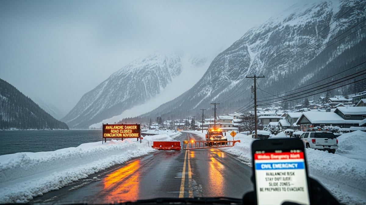 Historic Avalanche Threat Prompts Rare Federal Travel Warning for Juneau, Alaska