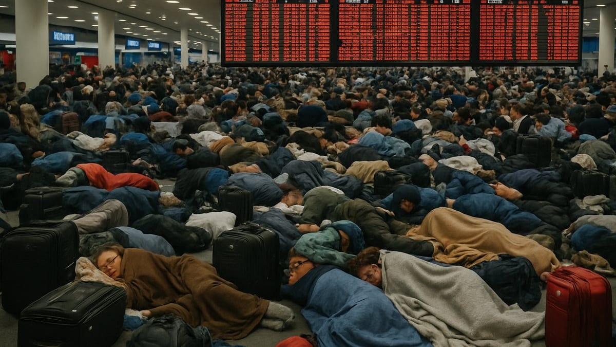 Aviation Gridlock Leaves Thousands Stranded at US Mega-Hubs