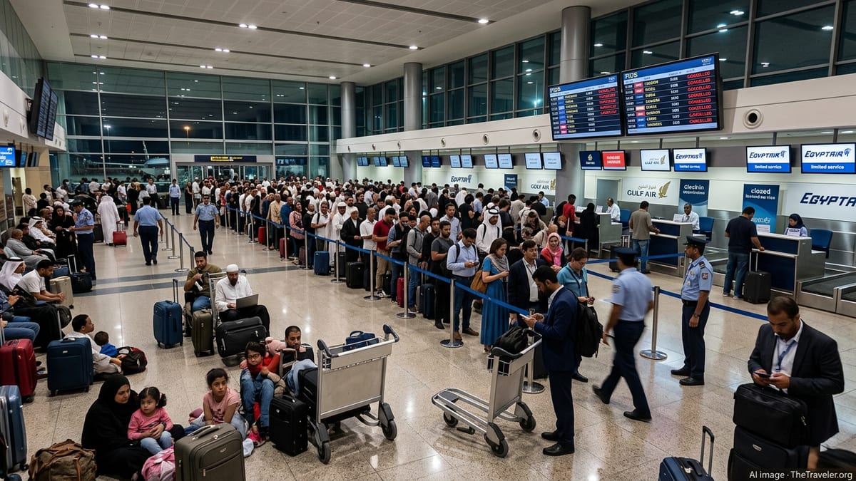 Bahrain Airport Chaos as 140 Flights Cancelled Amid Regional Strife