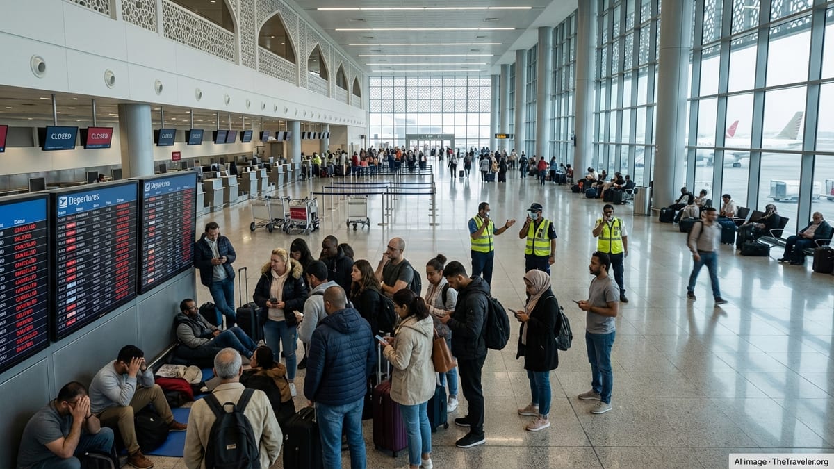 Bahrain Airport Plunged Into Chaos as Regional Airspace Shuts