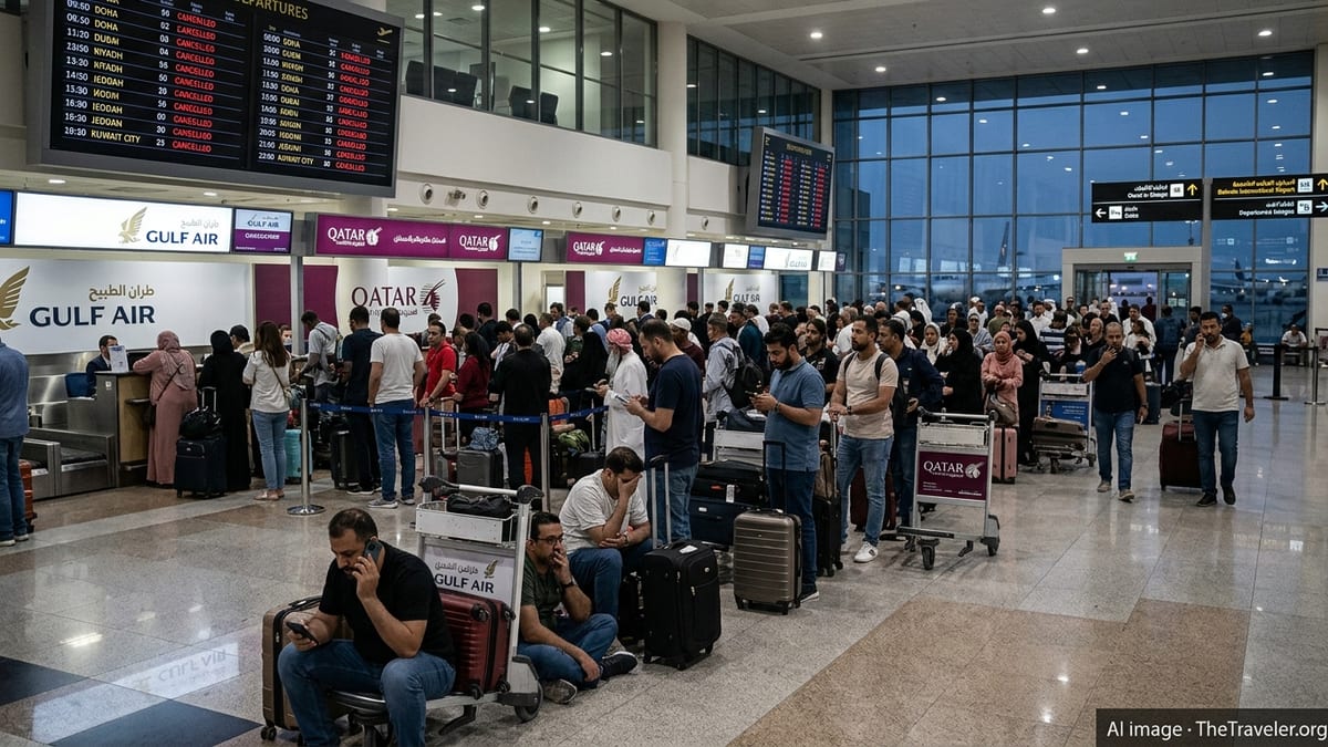 Flight Chaos Grips Bahrain as Gulf Carriers Scrap Dozens of Routes