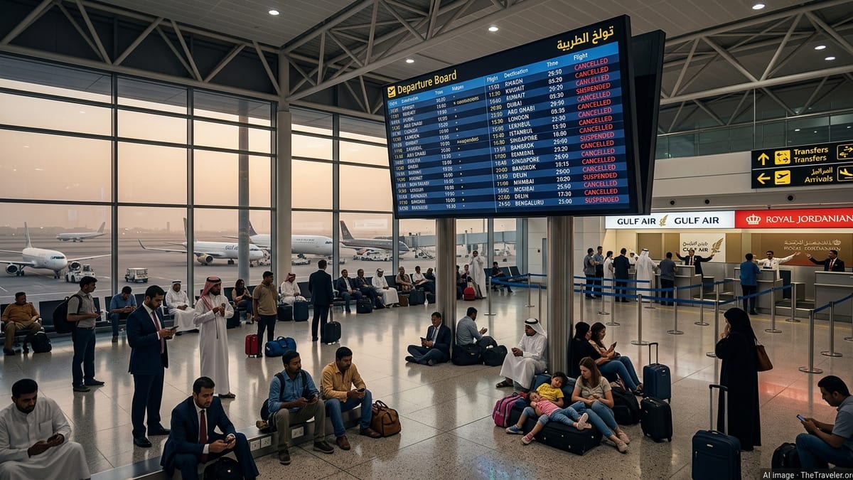Bahrain Flight Chaos Deepens As Gulf Air, RJ Axe 120+ Routes