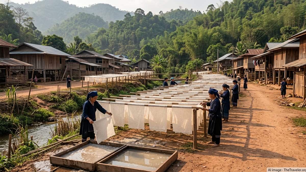 Inside Ban Nam Di, Laos’ Mesmerizing Bamboo Paper Village