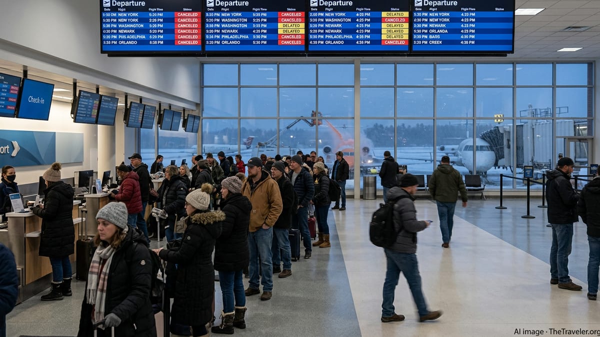Storm and Safety Inspections Snarl Flights at Bangor Airport