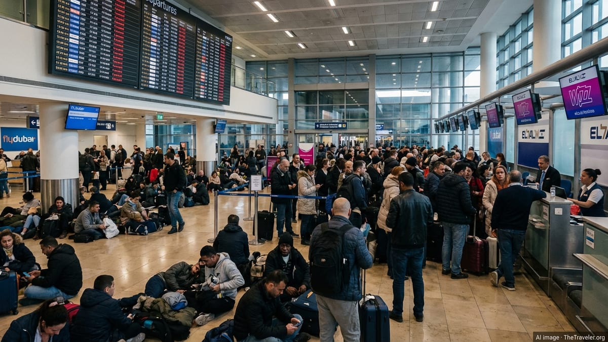 Ben Gurion Airport Chaos as Regional Airspace Closures Cancel 90 Flights