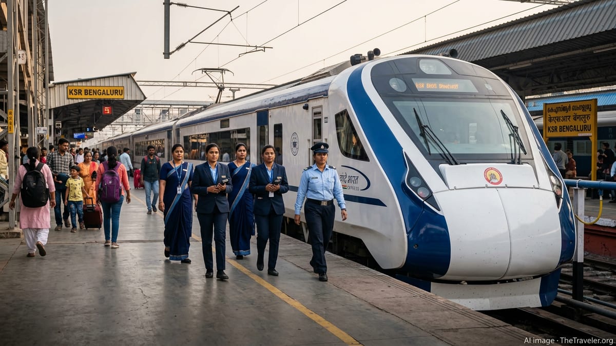 All-Woman Crew Makes History on Bengaluru–Mysuru Vande Bharat