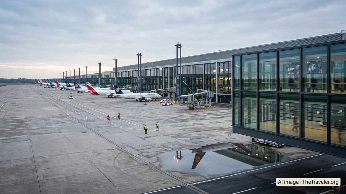 Berlin Brandenburg Airport Strike Halts All Flights
