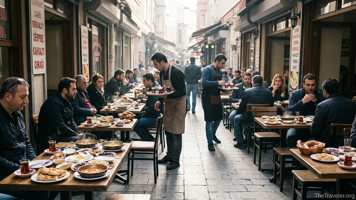 Beşiktaş Breakfast Guide: Street, Menemen, Börek & Tea