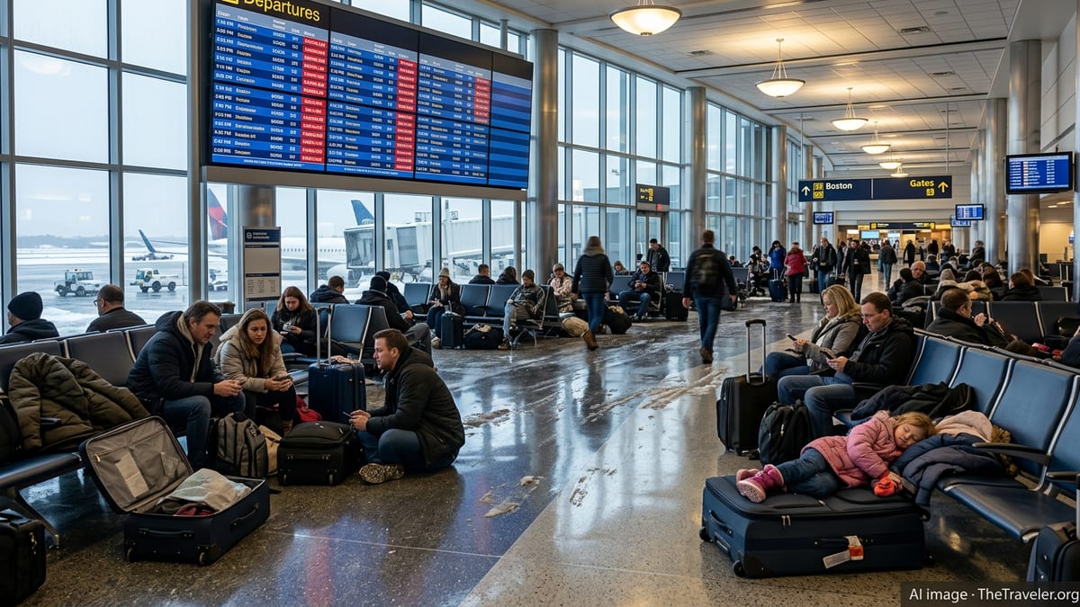 Mass Cancellations Snarl Flights at Boston Logan Airport