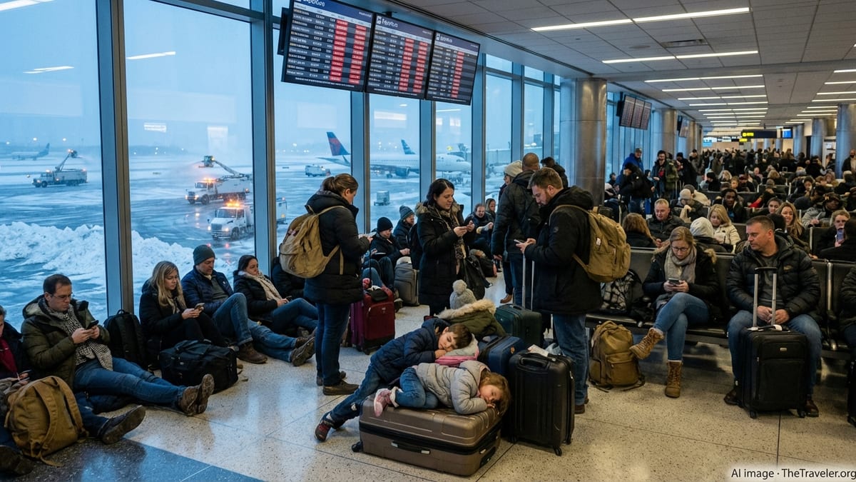 Storm Chaos Strands Thousands at Boston Logan and U.S. Hubs