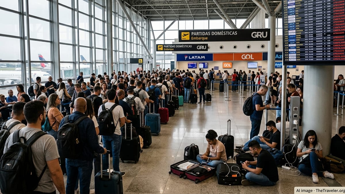 Severe Delays Strand Travellers at Major Brazil Airports