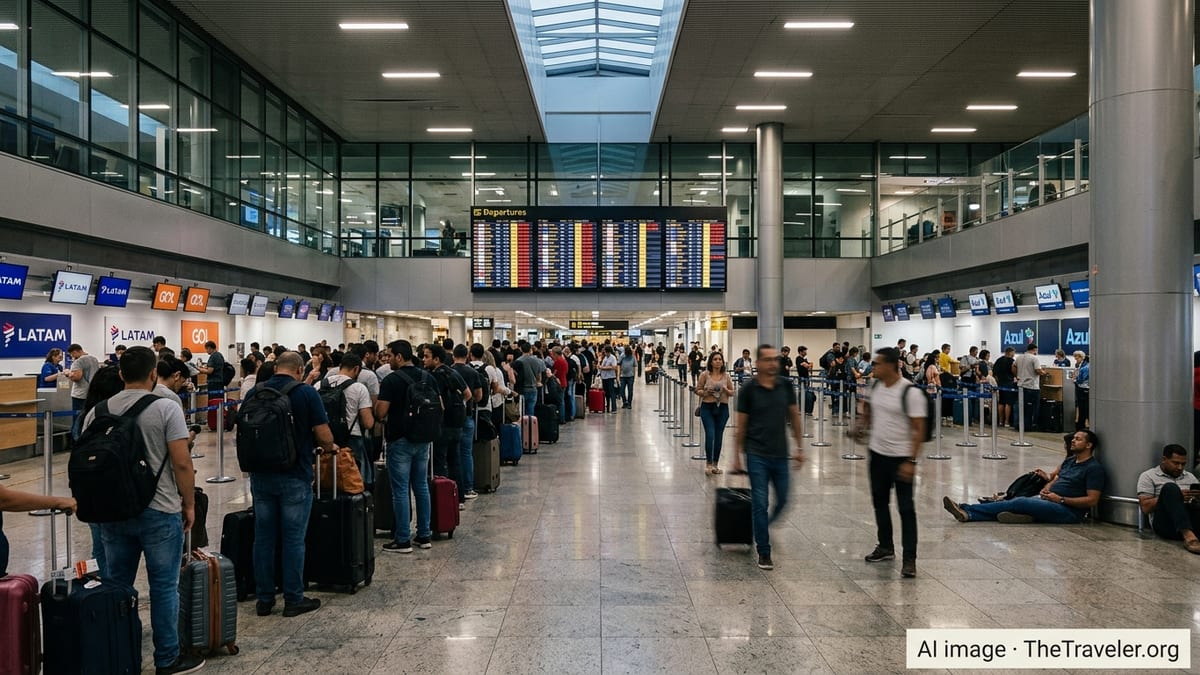 Severe Flight Disruptions Strand Travellers Across Brazil