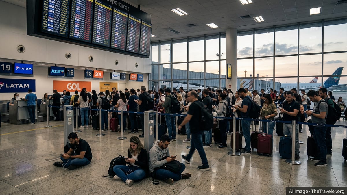 Flight Disruptions Paralyze Major Brazilian Hubs