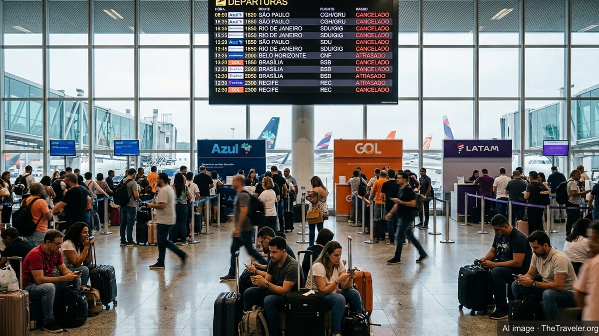 Flight Cancellations by Azul, Gol and Latam Disrupt Brazil Travel