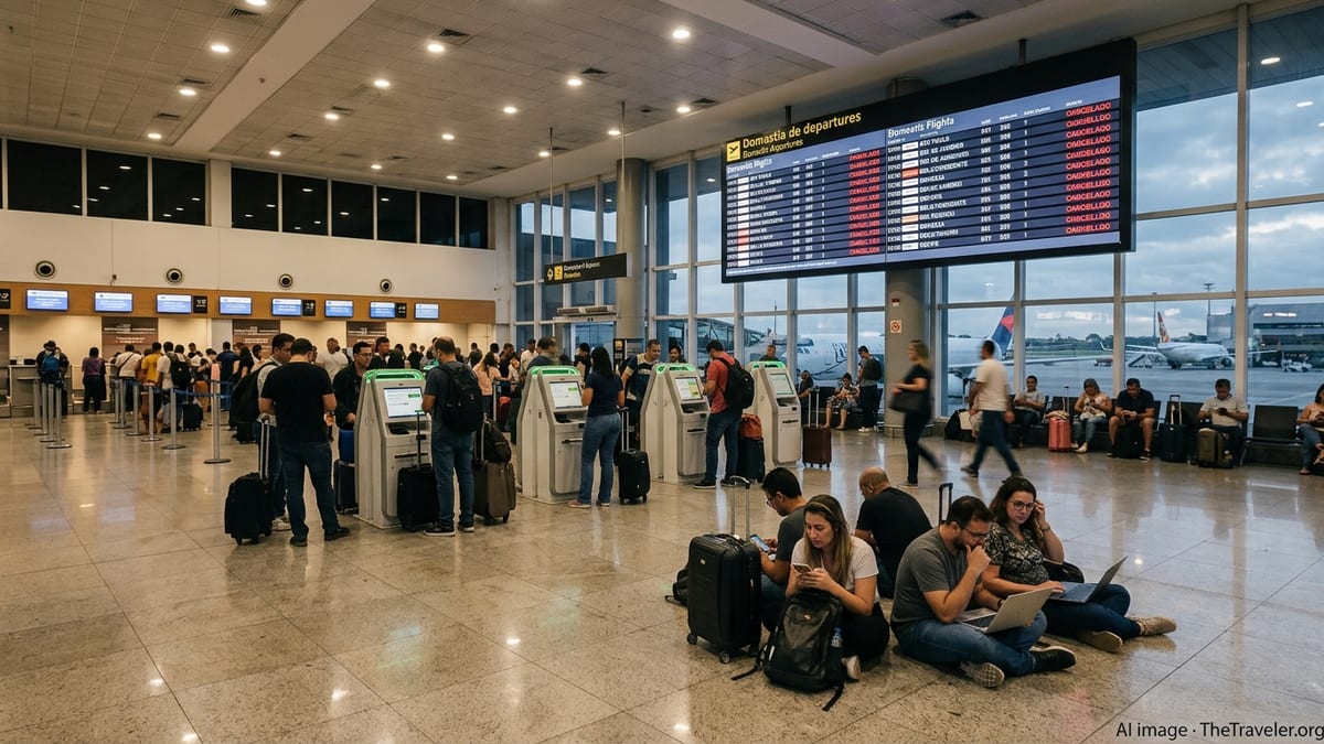 Wave of Flight Cancellations Disrupts Travel Across Brazil