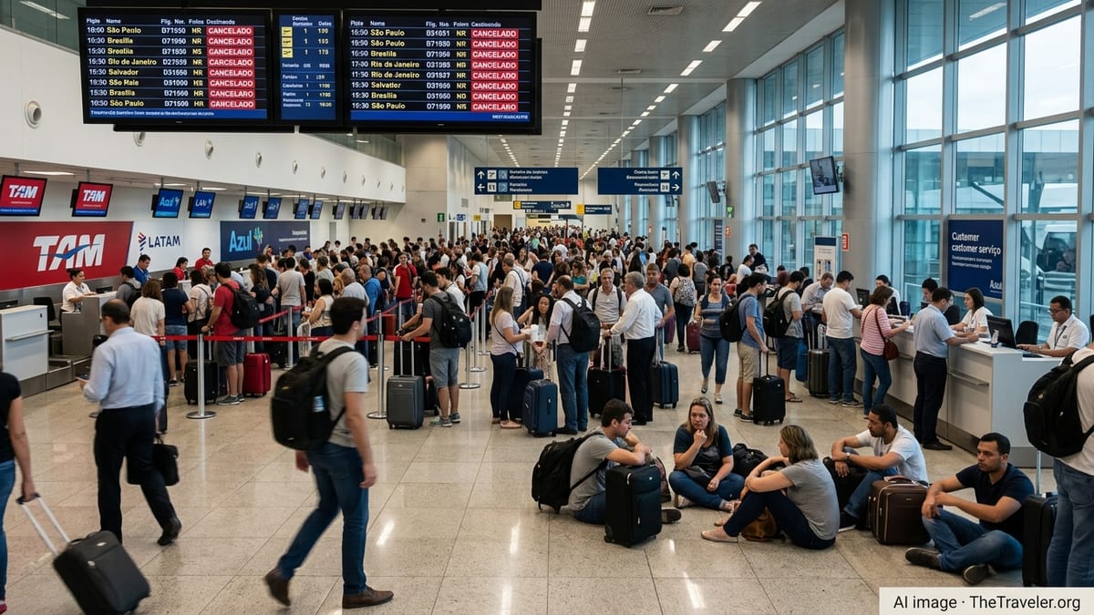 Flight Cancellations Disrupt Travel Across Brazil Hubs