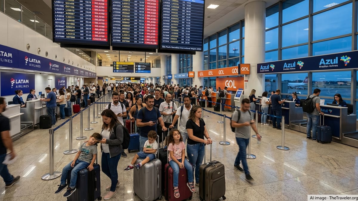 Brazil Flight Disruptions Hit Key Cities and Routes