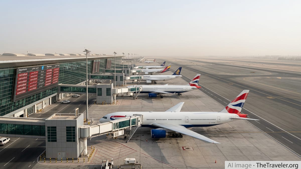 British Airways, Global Airlines Cut Middle East Routes