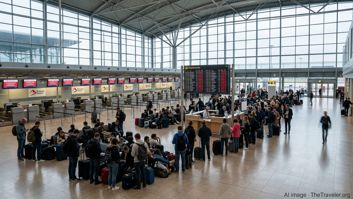 Brussels Airport Grounds All Departures as National Strike Looms
