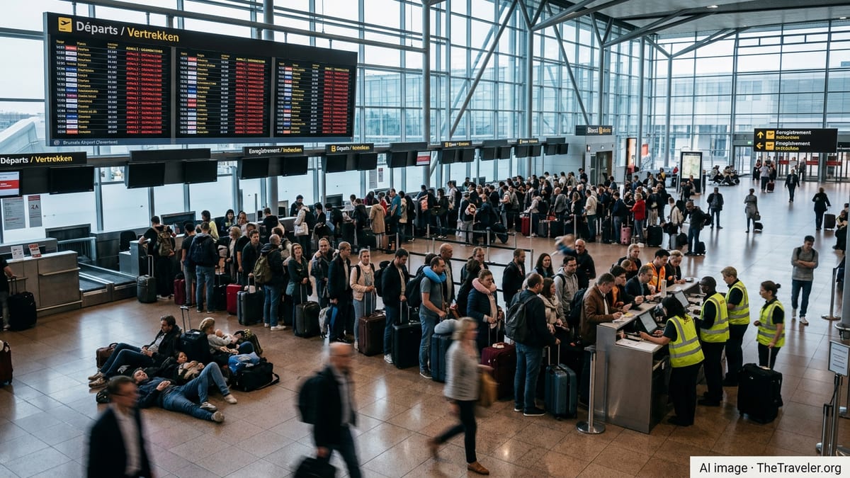 Brussels Airport Grounds All Departures as Strike Hits Europe