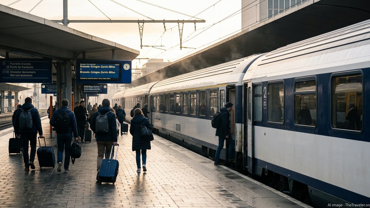 Brussels–Milan Night Train Launch Pushed to September 2026