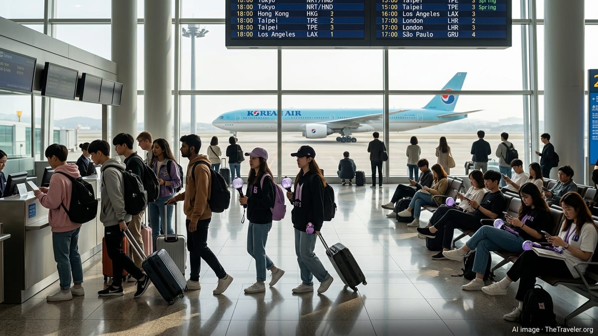 Global Travel Surges as BTS Comeback Fuels 200% Booking Boom
