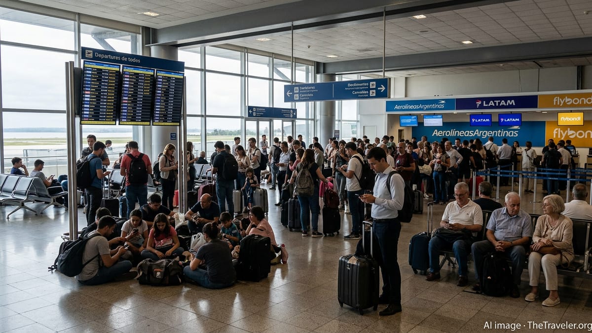 Flight Chaos at Buenos Aires Aeroparque Strands Hundreds