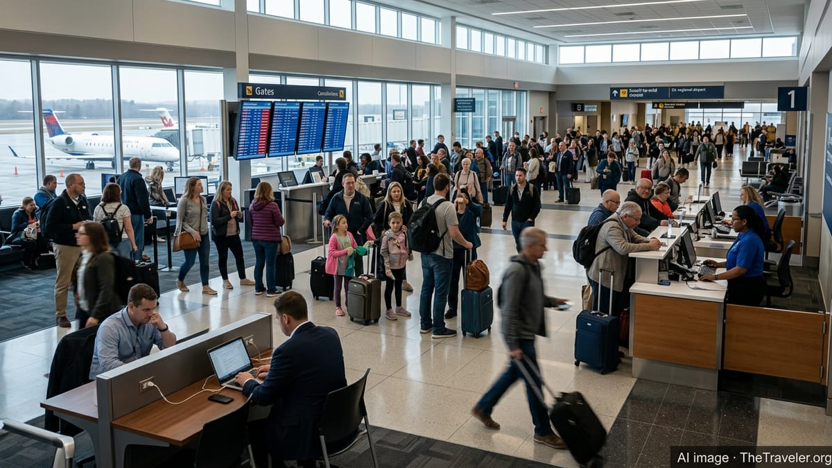 Cancellations and Delays Snarl Flights at Burlington Airport
