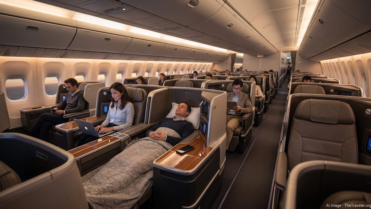 Why Business Class Now Offers 30% More Space Than Economy