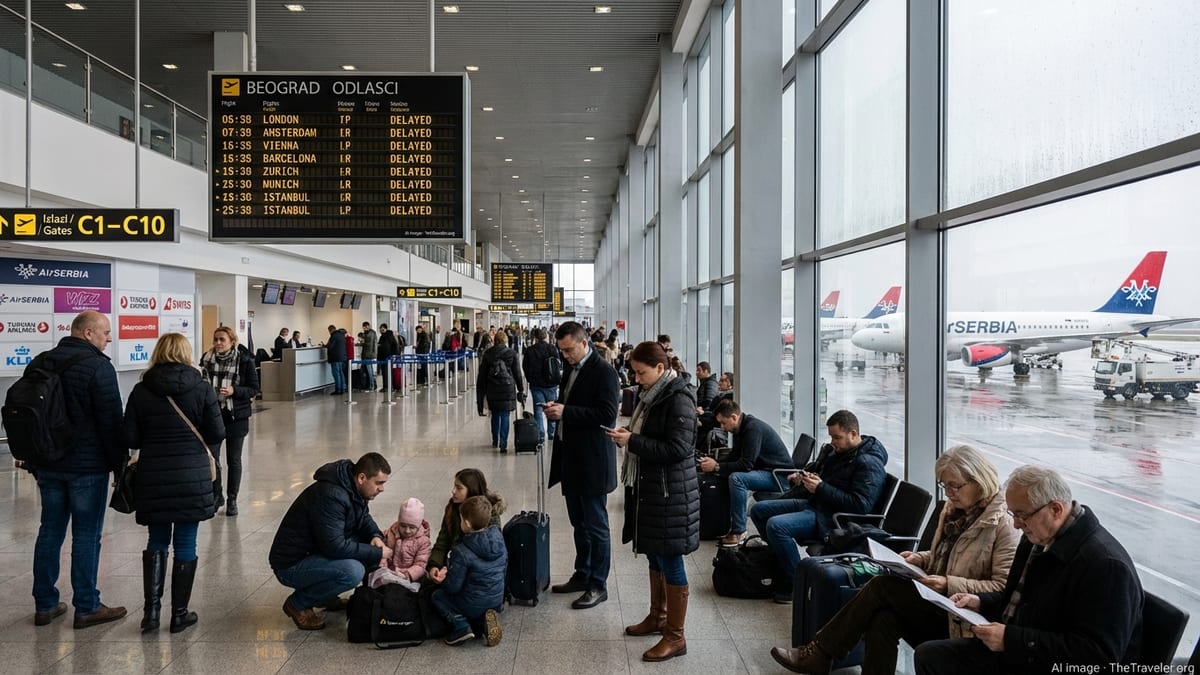 Belgrade’s Nikola Tesla Airport Hit by Widespread Delays, Cancellations Across European Routes