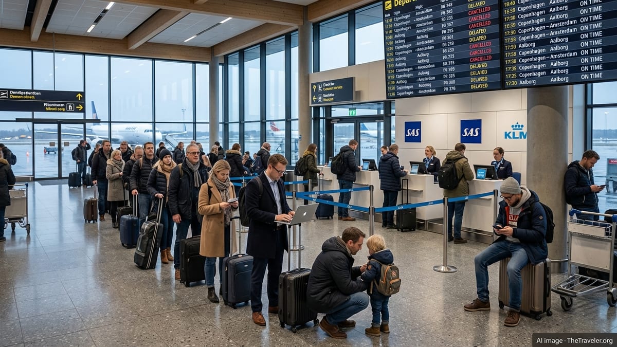 Copenhagen and Aalborg Travelers Face Widespread Flight Cancellations and Delays
