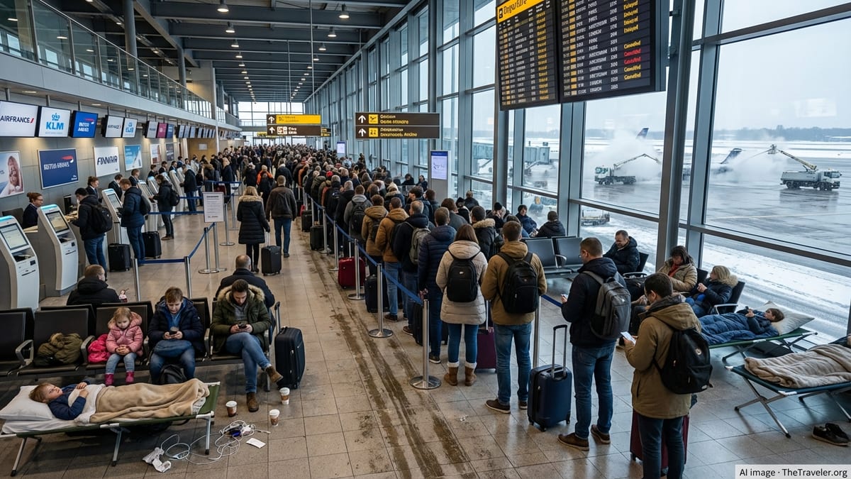 Winter Weather Triggers New Wave of Flight Disruptions Across France, UK and Netherlands