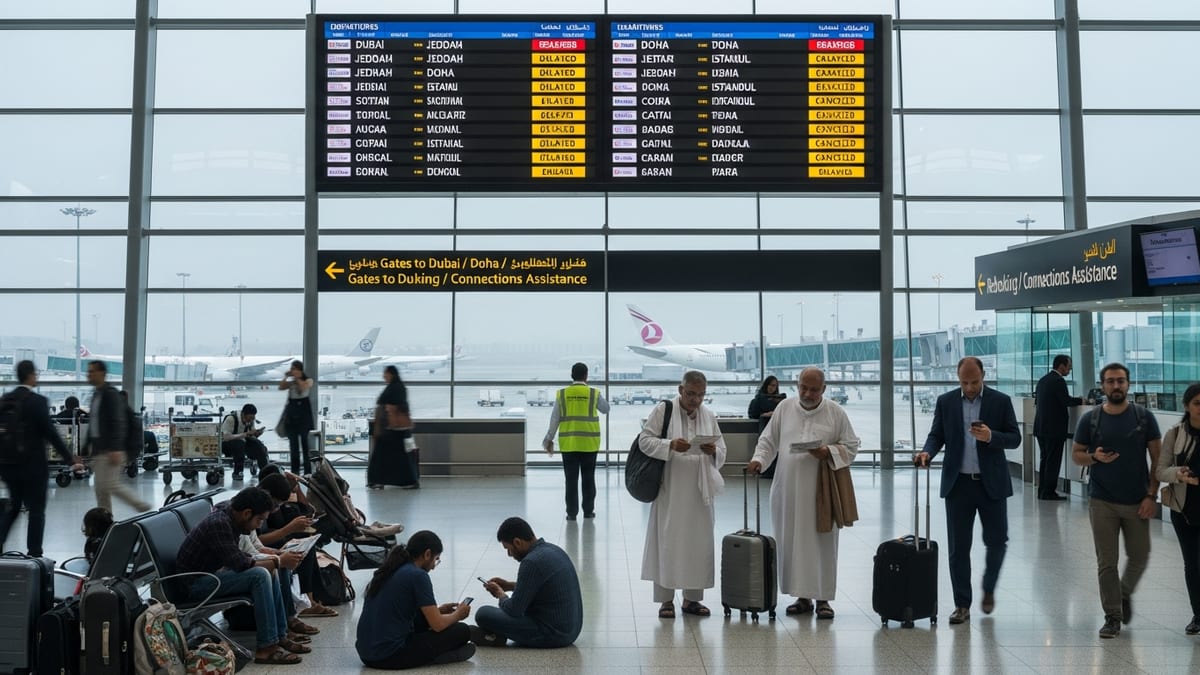 Fog and Congestion Trigger New Wave of Flight Delays Across Gulf and Turkey
