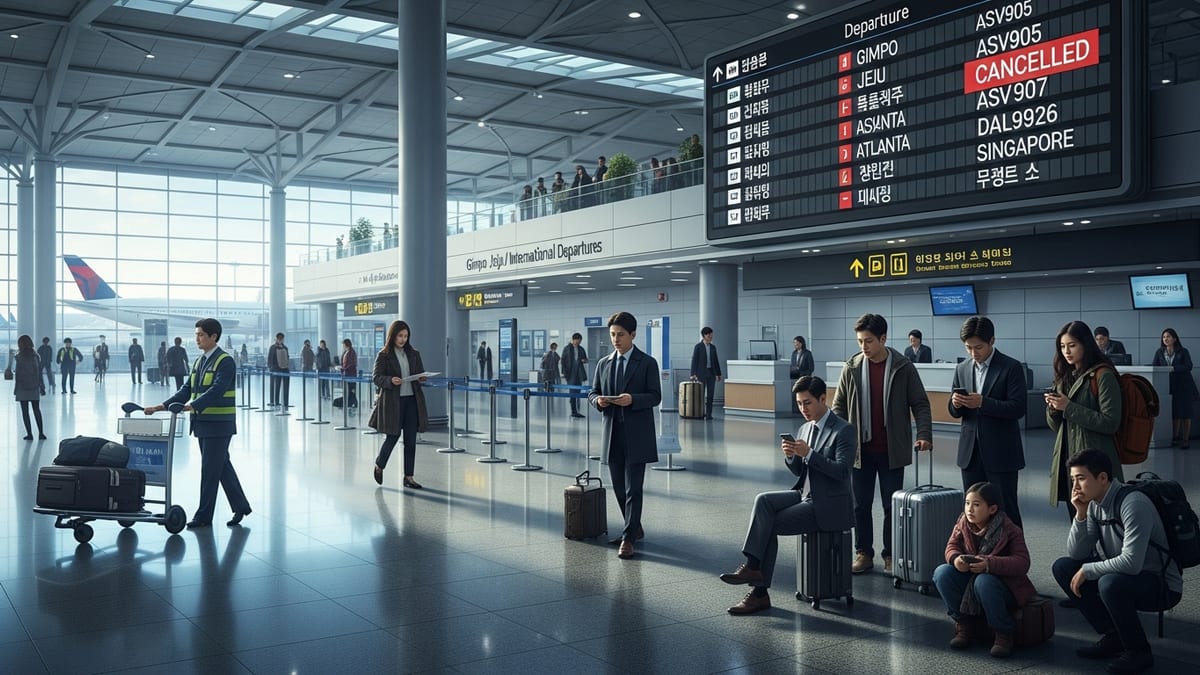 Ten Flight Cancellations Disrupt Key South Korean Routes Between Seoul, Jeju and Atlanta