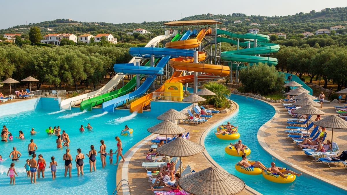 summer day at Aqualand Corfu
