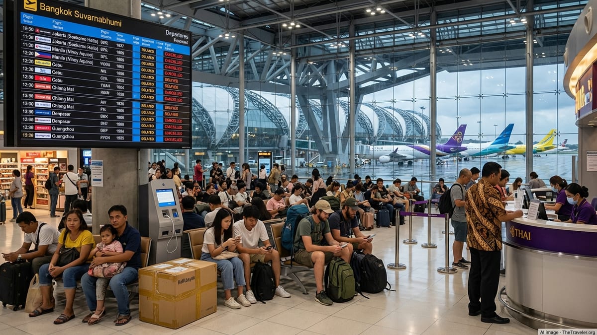 More Than 110 Flight Cancellations Snarl Travel at Bangkok, Jakarta and Manila Hubs