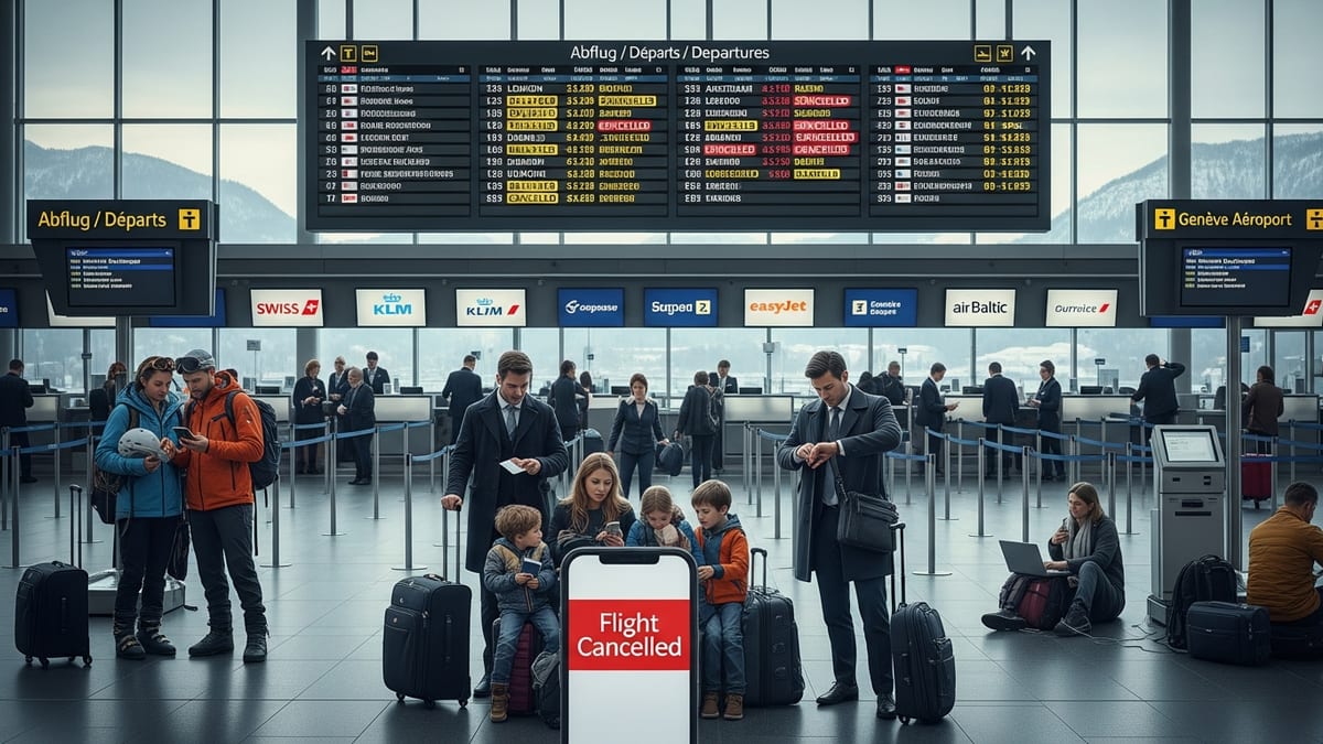 Flight Chaos Hits Zurich and Geneva as Cancellations and Delays Mount