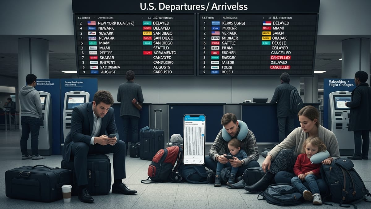 Winter Weather Triggers Thousands of Flight Delays Across Major U.S. Airports