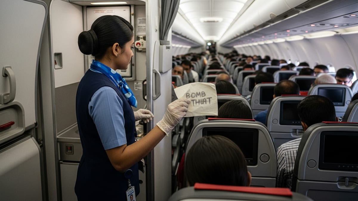 Bomb Threat Note Forces IndiGo Delhi–Bagdogra Flight to Divert for Lucknow Emergency Landing