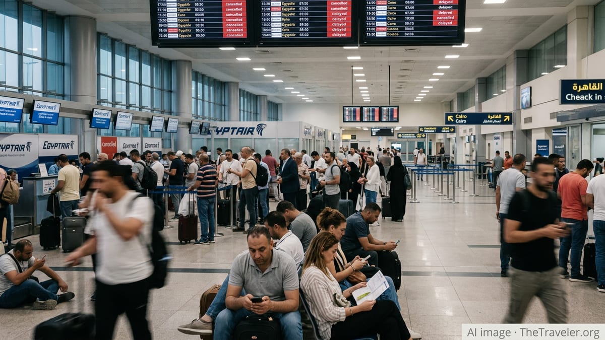 Cairo Flight Chaos Spreads Across Gulf and Levant Hubs