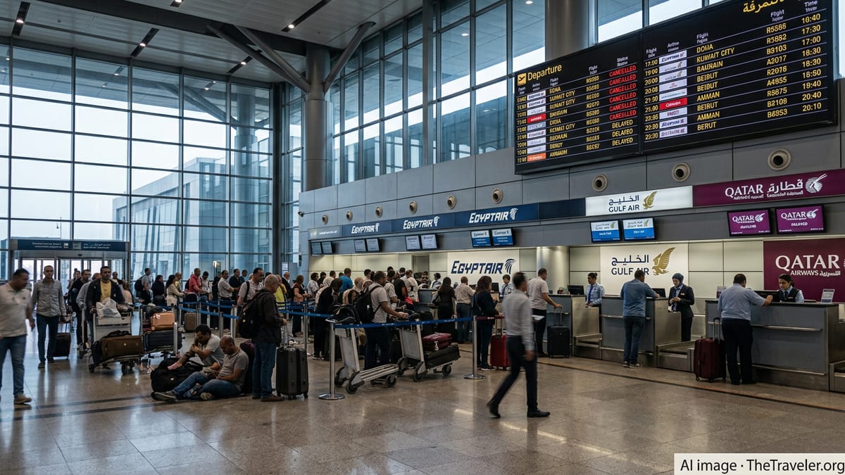 Cairo Flight Disruptions Ripple Across Key Middle East Hubs