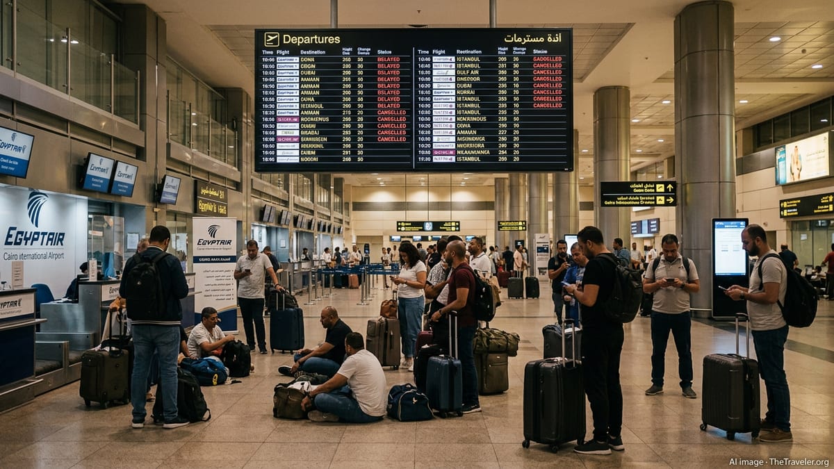 Severe Flight Disruptions Snarl Cairo Links to Gulf Hubs