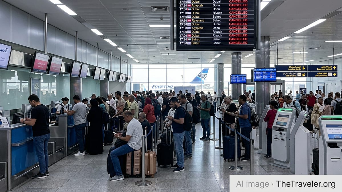 Cairo Flight Cancellations Deepen Middle East Travel Turmoil