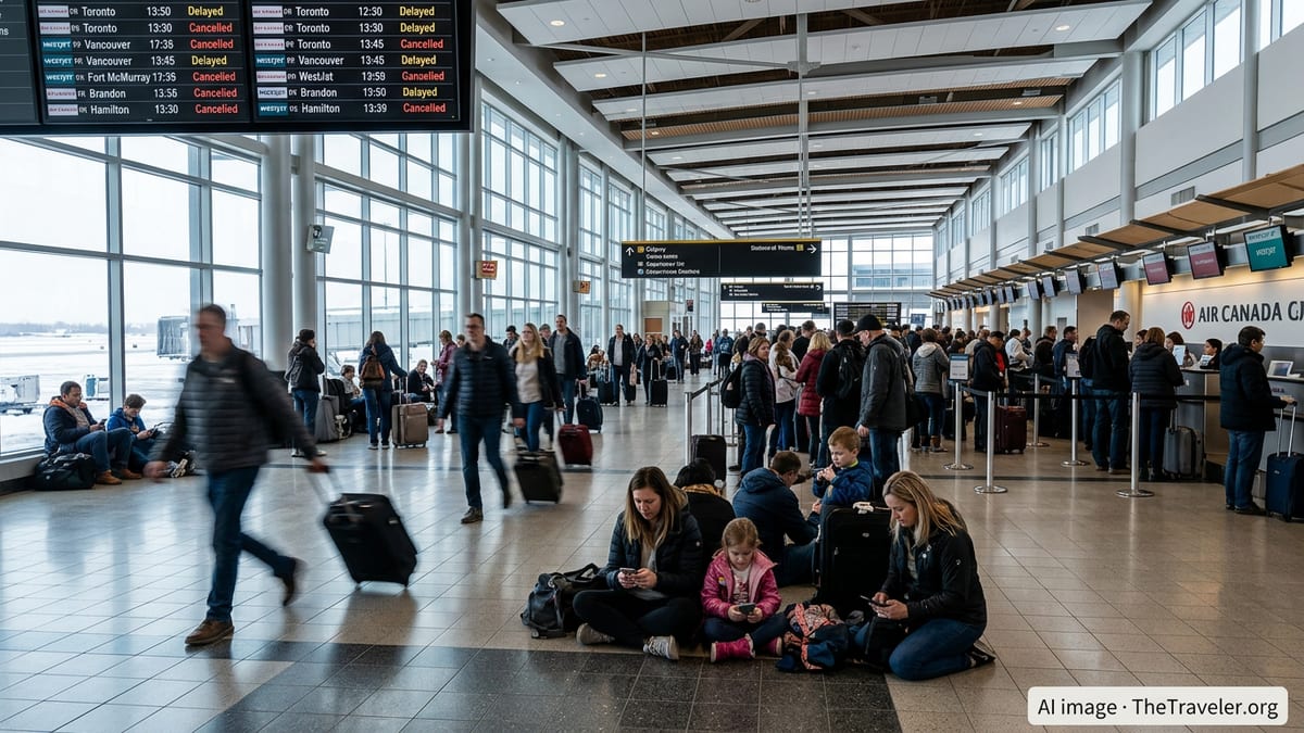 Cancellations Snarl Calgary Flights as Travellers Stranded