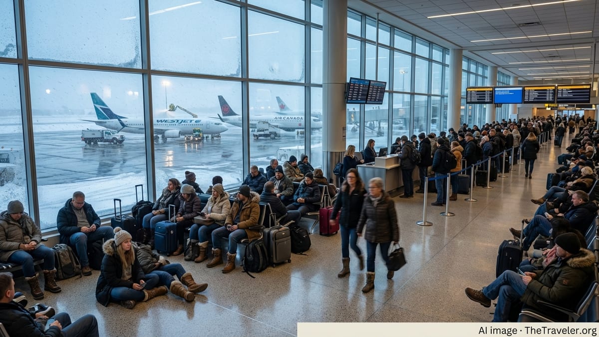 Winter Storm Grounds Flights, Strands Travelers Across Calgary
