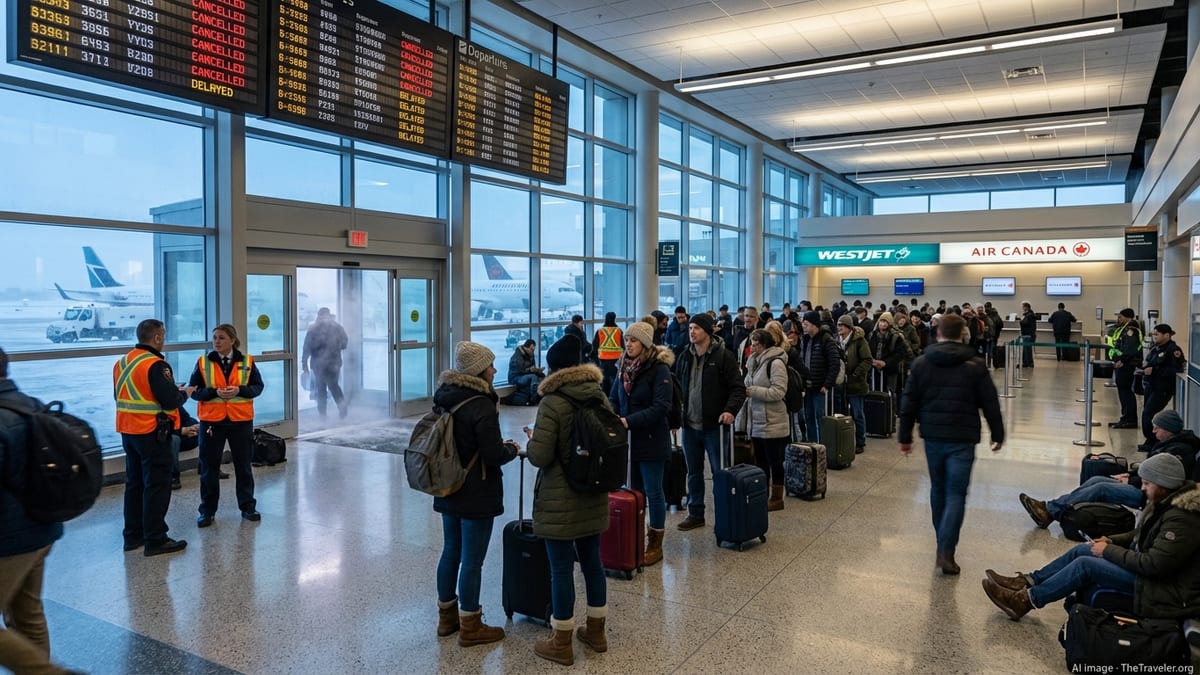 Winter Storm Strands Travelers as Calgary Flights Suspended
