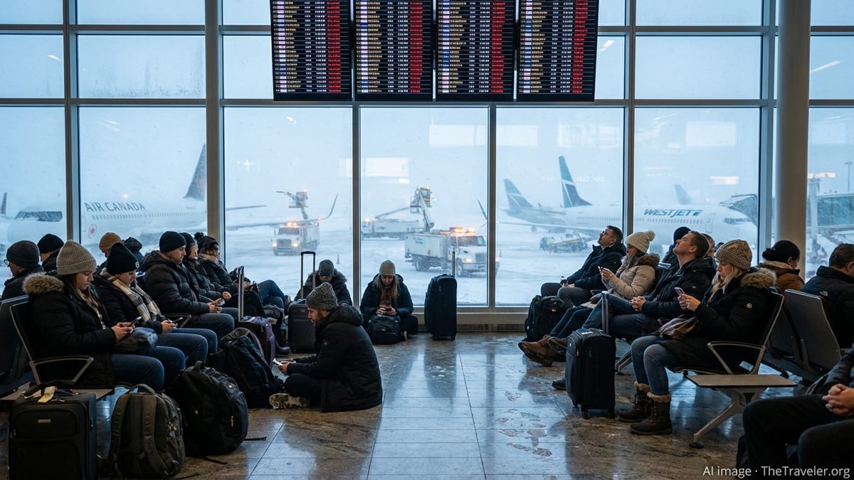 Winter Storm Strands Passengers as Calgary Flights Halted