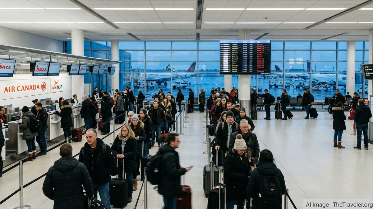 Flight Chaos in Canada as 135 Delays Hit Key Hubs